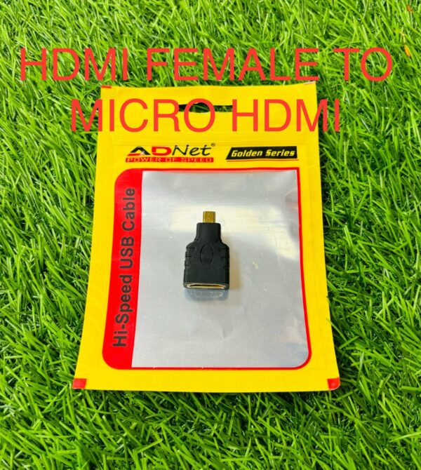 HDMI FEMALE TO MICRO HDMI MALE ADAPTER | ADNET